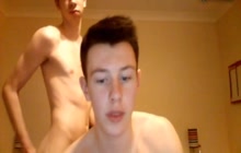 Two adorable twinks on webcam